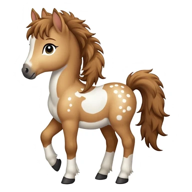 Light brown and white Gypsy vanna Foal sticker