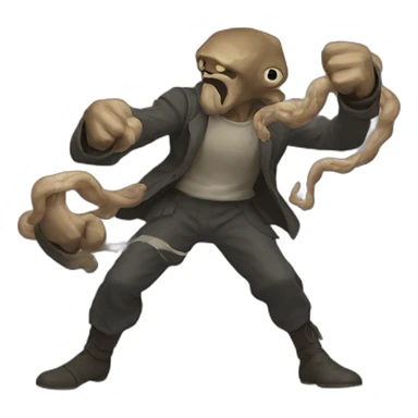 octogon fight sticker