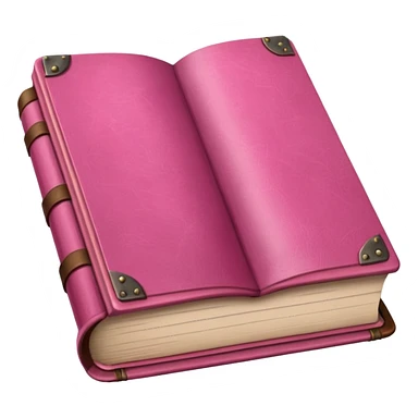 open pink book sticker