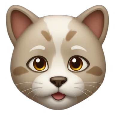 Cat bear hybrid sticker