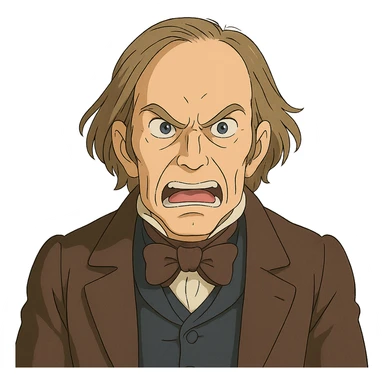Henry Clay, 19th-century American statesman, looking furious sticker