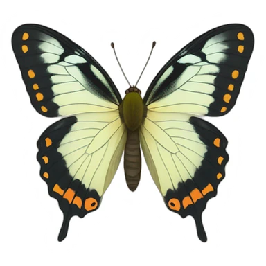 Attatus atlas butterfly  sticker