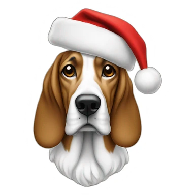 Snoop dog wearing a Santa suit with hat sticker