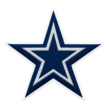 Dallas cowboys  star logo sticker