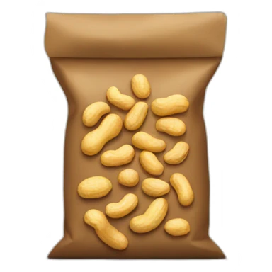 Bag of peanuts sticker