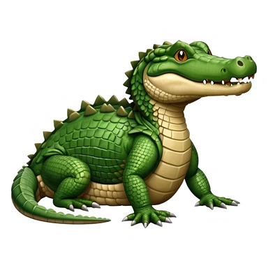 create an image of hiamlayan crocodile sticker