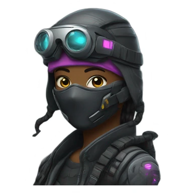 cyberpunk ninja sticker