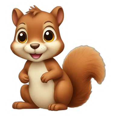 Cute squirrel  sticker