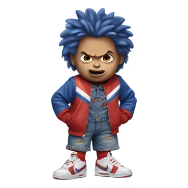 Chucky wear Nike outfit sticker