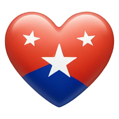 heart with chile colors sticker