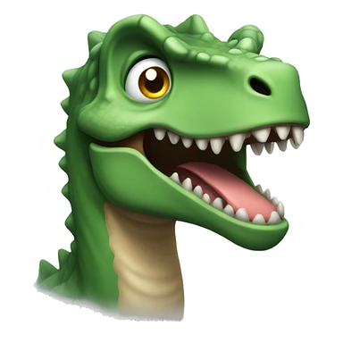 silently raging dinosaur  sticker
