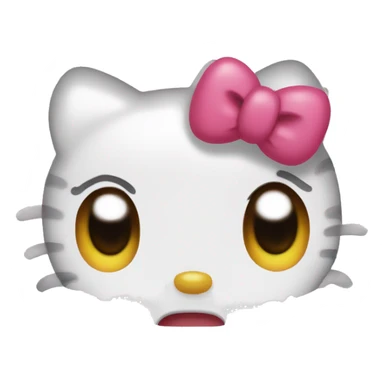 hello kitty heart eyes sticker