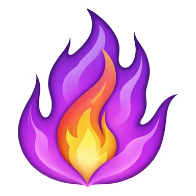 fire #6F50DC sticker