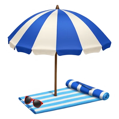 
beach vacation equipment sticker
