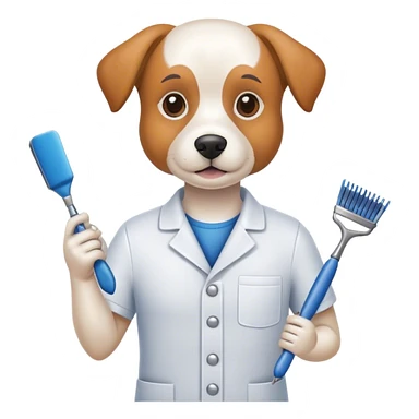 Dog groomer sticker