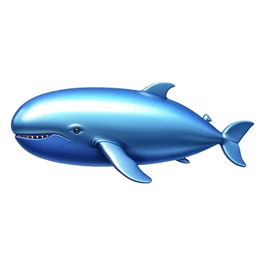 a blimp with a whale below it sticker