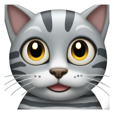 Create a grey striped cat that is very sassy  sticker