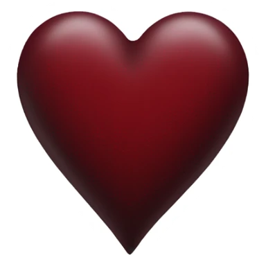 dark red heart sticker