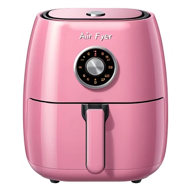 Realistic pink air fryer sticker