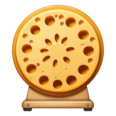 cheese circle sticker