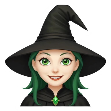 evil witch sticker