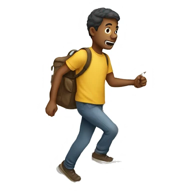 walking up the stair sticker