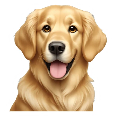 Light coat golden retriever  sticker