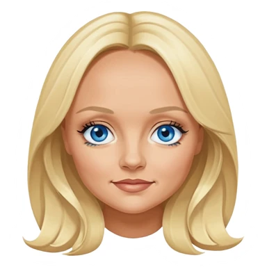Emma Bunton with blue eyes sticker