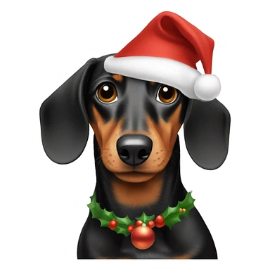 Dachshund christmas  sticker