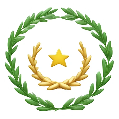 corona de laurel sticker