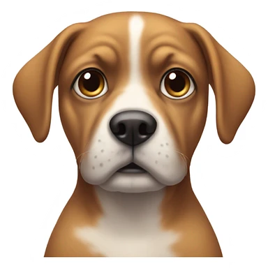 Uncomfortable dog  sticker