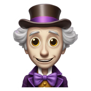 Willy wonka tim burton sticker