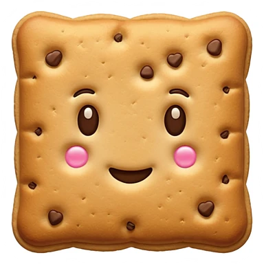 rectangular biscuit cookie sticker