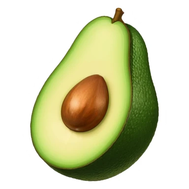 ToonyHalf Avocado sticker