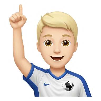 soccer fan cheering, happy sticker