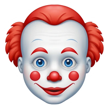 sad clown sticker