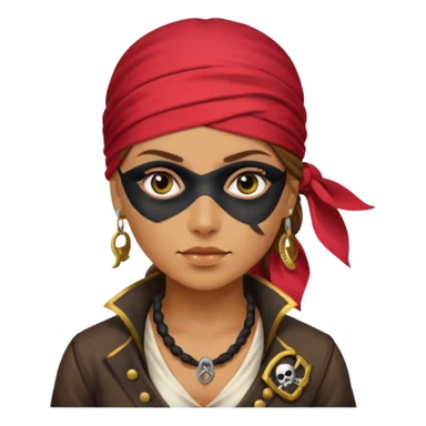 Pirate woman sticker