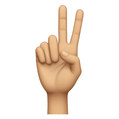 the Okay hand symbol, but the fingers are facing forward  sticker