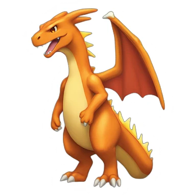 charizard-wing-tall-stand-up-fire sticker