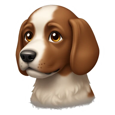 Dog with Brown Haie sticker