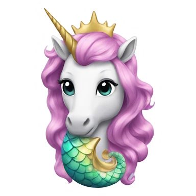 Unicorn mermaid sticker