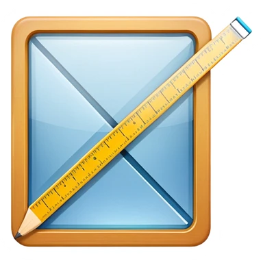 mac os icon crop ruler square intersected sticker