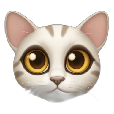 Big eyes cat sticker