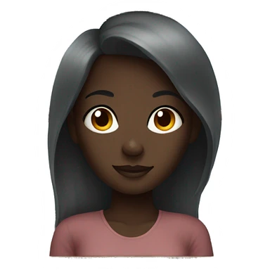 dark-skinned girl by window sticker