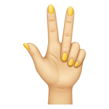yellow finger emoji, index finger extended, remaining finger folded, pointing to someone, poking hand sticker