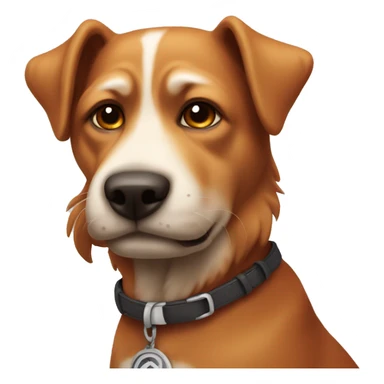 un perro rojo sticker