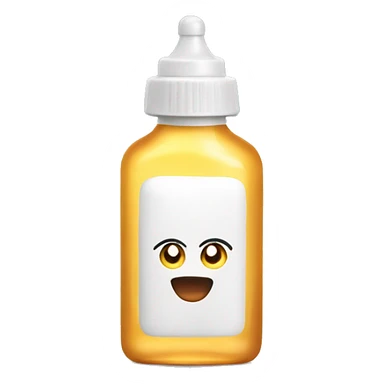Baby oil bottle  sticker