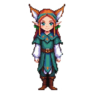 fantasy elf character sticker