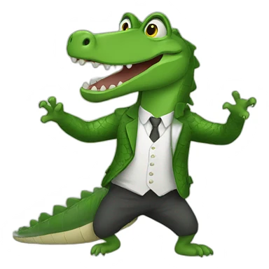dancing-crocodile sticker