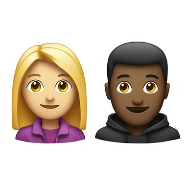 Friendly person and a hacker  sticker